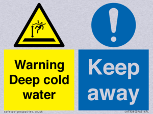Warning Deep cold water Keep away